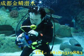 成都金鳞潜水全面罩训练