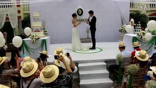 史上最浪漫的婚礼！！！新郎帅到爆！！！！！太感动了有木有！！！！