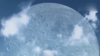 假如把月亮放在国际空间的轨道上走 好恐怖的感觉